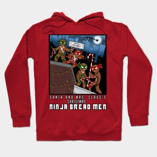 Christmas Ninjabread men fun comic book inspired design Hoodie